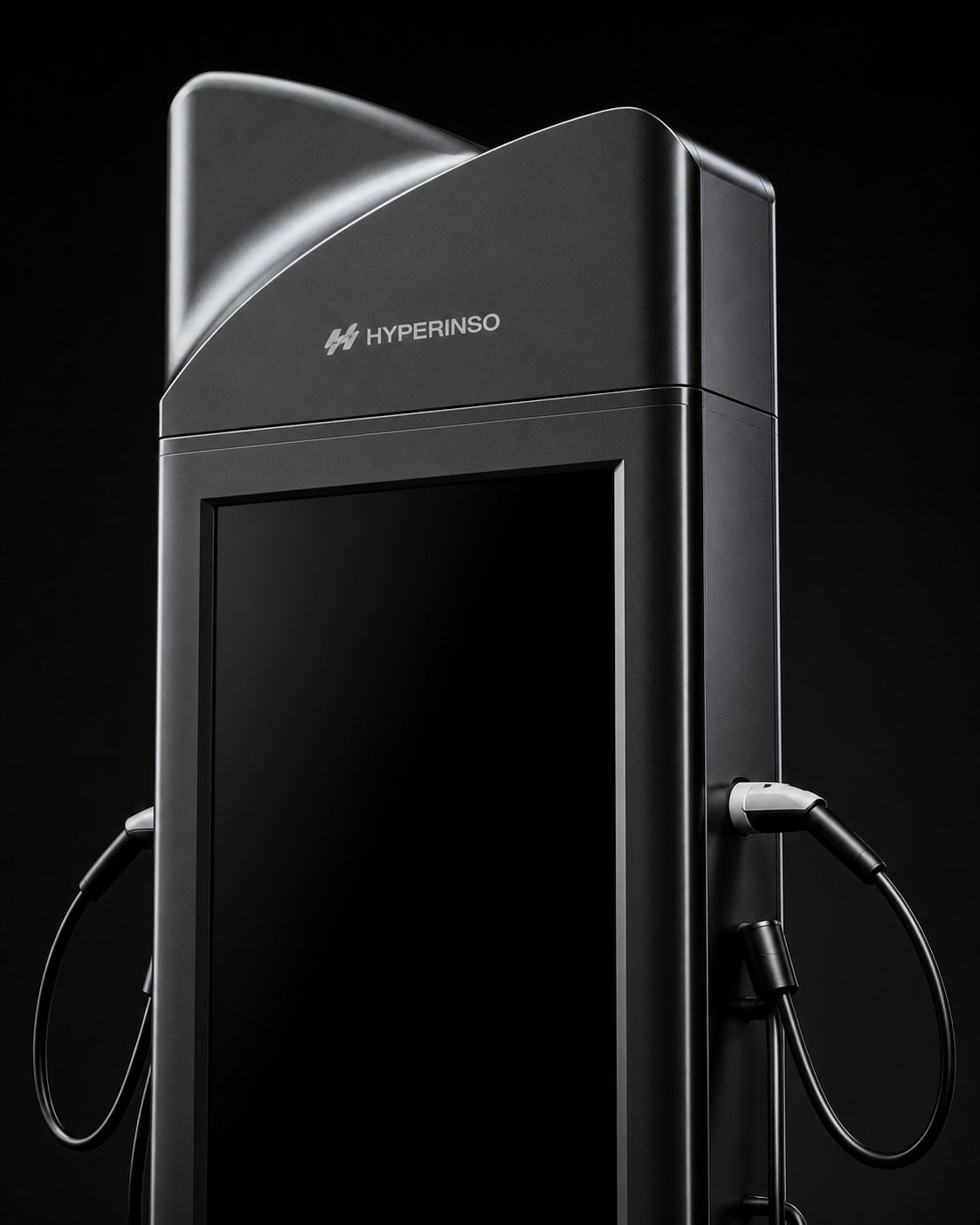 Close-up of the Monolith XL's sculpted top, Hyperinso branding and display