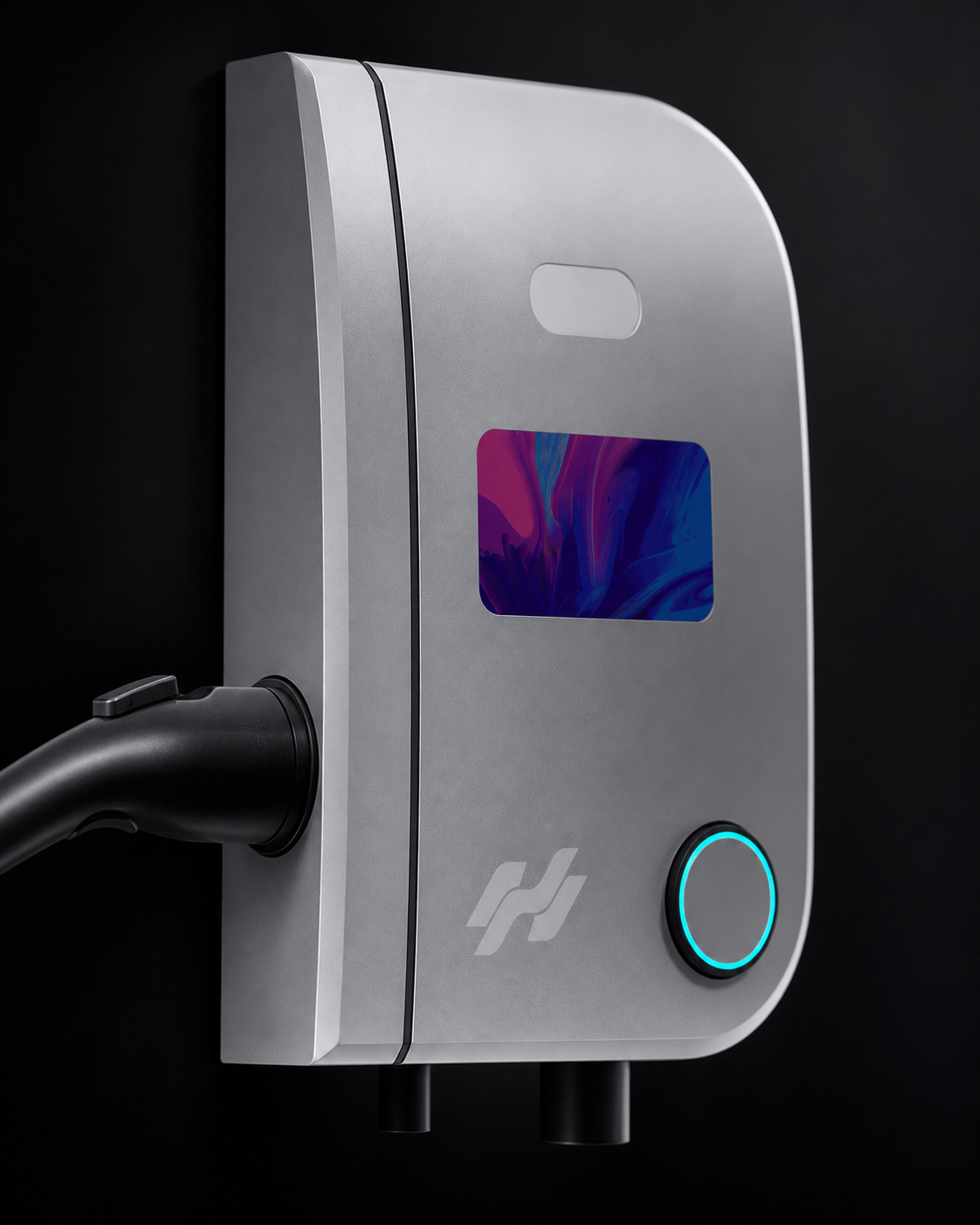 Close-up of the Nexus screen, light ring and control surface